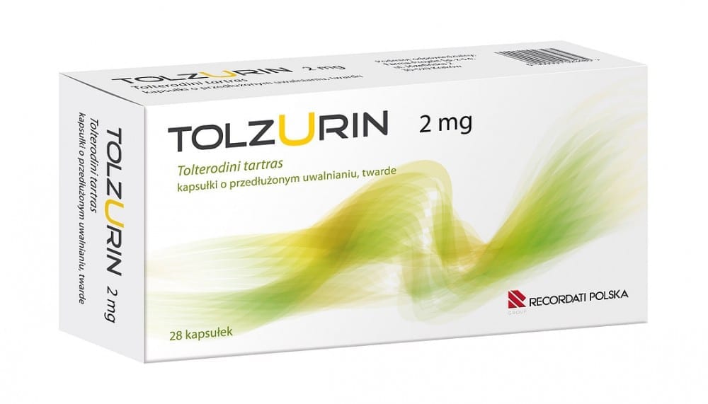 Tolzurin - Tolterodyna o przedłużonym uwalnianiu.